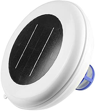 ARVALOLET ionizador solar para piscina, ionizador de energía solar, ionizador de piscina de cobre e iones de plata, purificador de agua para piscina, ionizador de algas, limpiador de jacuzzi para