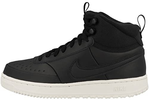 NIKE Herren Court Vision MID WNTR Sneaker, Black Black Phantom, 42 EU