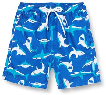 Playshoes Badshorts för pojkar, Blå haj, 134/140 cm