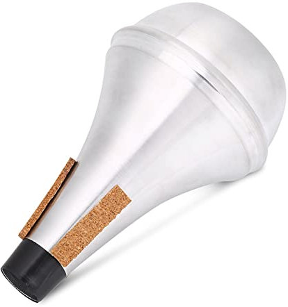 Straight Trompetendämpfer, Übungsdämpfer, 16 X 9 X 10 Aluminiumlegierung, Korkstreifen, Übungstrompetendämpfer, Blechbläser, Musikinstrumententeil-Zubehör