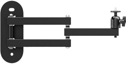 Soporte para Proyector, Soporte para Proyector de Pared de 360 ​​​​Grados, Adecuado para Sala de Estar Junto a la Cama, Doble Eje de 40 cm