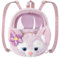 CoolChange Ita bag Mini sac à dos en peluche avec fenêtre transparente au design LinaBell | 20 x 25 cm | Rose, Rose