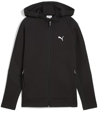PUMA EVOSTRIPE Full-Zip Hoodie DK B, Chaquetas Deportivas Niños, PUMA Black, 152