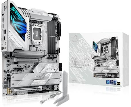 ASUS ROG Strix Z890-A Gaming WiFi Z890 LGA 1851 ATX, Intel® Core™ Ultra Series 2 Motherboard, Advanced AI PC Ready, 16+2+1+2-Stage, DDR5, WiFi 7, 2.5G, 5X M.2, Thunderbolt™ 4, USB Type-C, AI