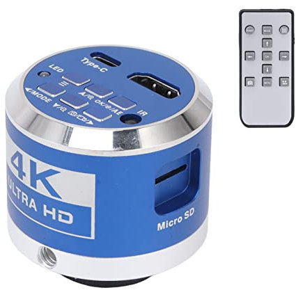 Digitale Mikroskop-Kamera 4K HDMI, Hochauflösende Digitale Kamera für Labor und Industrie, Intelligente Steuerung, Multimedia Schnittstelle, für Video Fotografie und Aufzeichnung