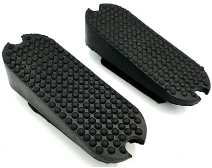 Equine Smile ES5001 Stirrup Insoles Rubber Slanted for Standard and Fillis Stirrups Angled Rubber Inserts with Nub Profile for More Stable Leg Rest Pair (11 cm)
