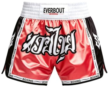 Pojkar shorts muay thailändsk boxning leggings björn träning sportshorts | Slitsad på sidan, elastisk linning, lös passform, kickboxning, löpning, jogging, boxning, fitness, kamp, sparring, kampsport