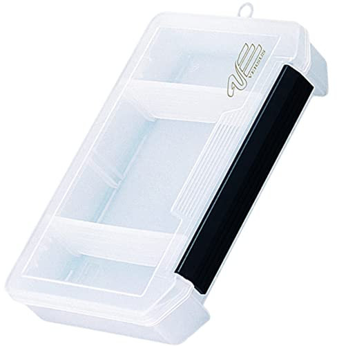 Meiho VS-3010 NDM klar 20,5x14,5x4cm - Kunstköderbox zum Raubfischangeln, Tacklebox für Spinnköder, Angelbox für Spinnzubehör, Zubehörbox zum Angeln