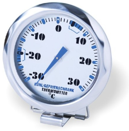 SUNARTIS - Kühl- und Gefrierschrankthermometer | Hochwertiges Kühl- und Gefrierschrank Thermometer | Gefrier- und Kühlschrankthermometer mit Fuß zum Stellen oder Hängen | 7x2,5cm