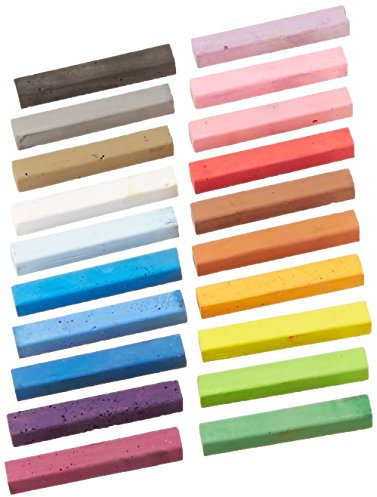 Quartet Alphacolor 101006 Pastellkreide, weich, quadratisch, mehrfarbig, 144 Pastellkreiden pro Set