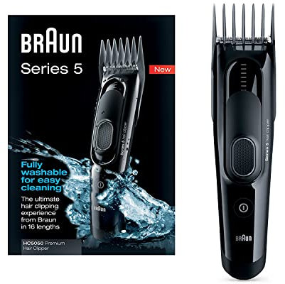 Braun HC5050 Series 5 Tagliacapelli con 16 Impostazioni di Lunghezza, Nero