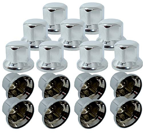 Promo Link - Tapas para Tuercas de Ruedas (40 Unidades, 30 mm, cromadas)