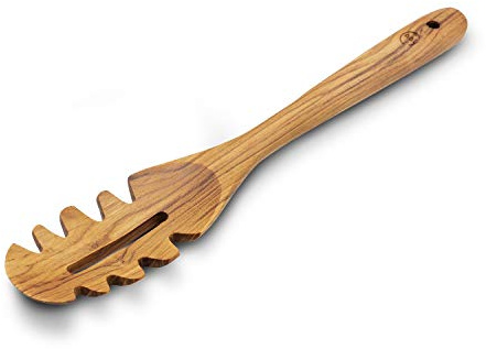 FAAY - 12 Pasta Fork, Spaghetti Spoon Handmade from Moist Resistance Teak Wood