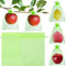 Morcheiong 60Pcs Fruit Protection Bags 6 x 8, Reusable Fruit Netting Bags for Fruit Trees, Garden Netting Mesh Bags with Drawstring (Green)