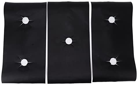 Tissting 3 Pièces Protections pour feux à gaz 53,7 x 27cm Tissu en Fibre Lavable Protection de Cuisinière Couverture de Nettoyage Résistant à L'huile Tampon de Cuisinière à Gaz pour R le Bureau