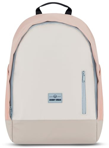 Johnny Urban Rucksack Damen & Herren Beige Rosa - Neo - Daypacks mit 16 Zoll Laptopfach für Schule, Arbeit & Uni - Sportlicher Tagesrucksack - Schulrucksack Teenager - Wasserabweisend