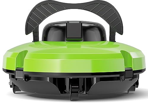 Poolroboter Automatische Poolreiniger, Kabelloser Poolsauger, Automatische Reinigung mit Selbsteinparkfunktion Poolreiniger für Oberirdische Pools 120 Minuten Reinigungszeit