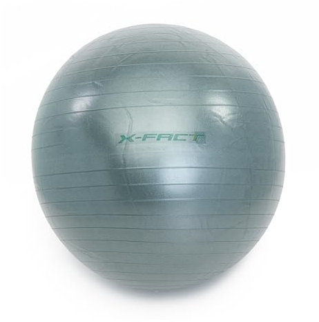 WORQOUT Gymnastikball 75 cm – Fitnessball, Sitzball Rutschfester und reißfester Fitnessball für Yoga, Schwangerschaft, Stabilität und Physiotherapie, mit Pumpe