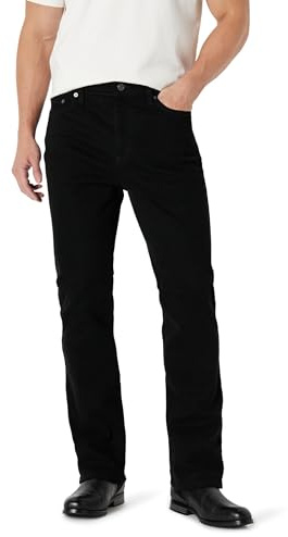 Amazon Essentials Men's Low Stretch Slim-Fit Bootcut Jeans, Black, 32W x 32L