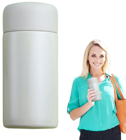 Botella de agua de acero inoxidable, 150 ml, taza infusora de té aislada al vacío, taza de agua de viaje a prueba de fugas, termo de hidratación portátil para gimnasio, senderismo, ciclismo, escuela