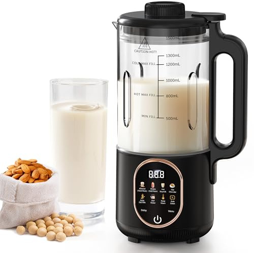 50oz Nut Milk Maker Machine, 10 in 1 Automatic Milk Maker for Homemade Oat