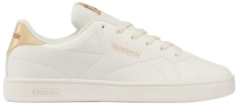 Reebok Court Clean Tenis para Mujer, Chalk Simple Beige Rust Orange, 6.5 UK