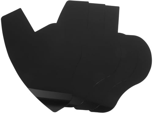 MERRYHAPY 4 pièces Carte de Modelage Barbe et Ligne Frontale pour Homme Plastique Noires Outil de Design Capillaire Multifonction pour Barbe et Cheveux Fins