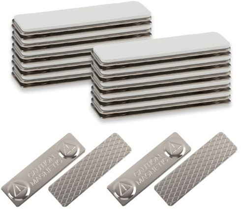 12PCS Bande Magnetique Adhesive, 45 x 13 mm, Plaque Aimantée Murale 4, Badge Aimanté et Porte Multifonction, Système Fixation Sans Perçage pour Aimants Muraux Puissants Et Antidérapants Cadres