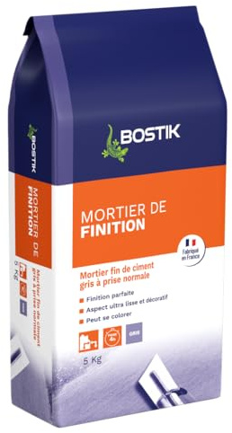 Mortier Finition Gris 5 kg Bostik