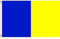AZ FLAG - Flagge Blau Und Gelb - 150x90 cm - Blau Und Gelb Fahne 100% Polyester mit Messing-Ösen - 110g
