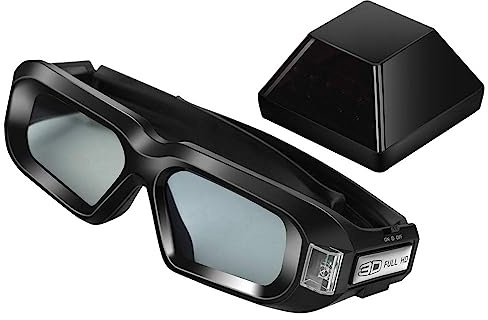 mamre Kit di occhiali stereo 3D wireless con emettitore per scheda grafica nVIDIA (3D Vision Kit1, 2)