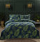 Rapport Home Bedding Duvet Cover Double - So Soft Microfibre Polyester Cloth - 180 Thread Count Palma Tropical Leaves Floral Reversible Quilt Cover Set with Pillow cases Green (3 Piece)