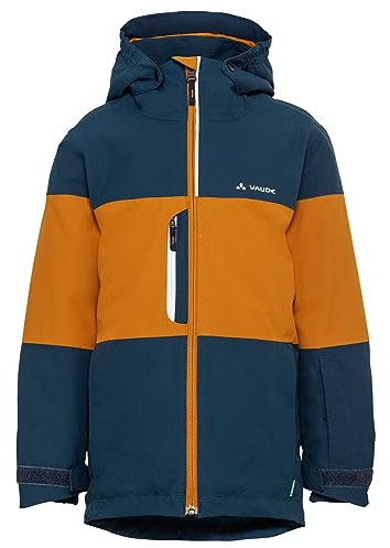 VAUDE Unisex Kinder Kids Snow Cup Jacket, Dark Sea/brown, 146-152 EU