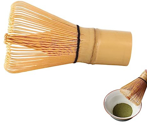 Chasen Matcha Frusta in Polvere di tè Verde Matcha Preparazione Matcha Pennello in Polvere Strumento per tè Cerimonia Bere tè Giapponese Tea Cerimonia Accessorio 80 Poli