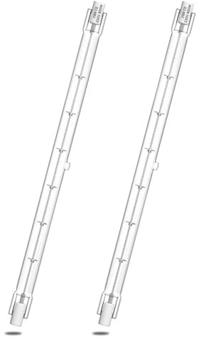 TobeBright R7s Halogenbirne 189MM - Dimmbar Halogen Leuchtmittel R7s 800W, 220V Dimmbar Halogenstab 13000LM für baustrahler, Wohnzimmerleuchten, Warmweiß 3000K Halogen Glühbirne, 2-Stück