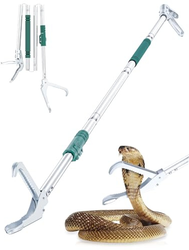 FixHaven 69 Snake Grabber,Heavy Duty Professional Snake Tongs for Rattlesnake Reptile,Extend Long Keep Safe Snake Catcher for Outdoor, Garden