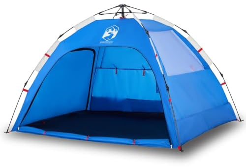 Mhdvray Tienda de campaña de playa para 2 personas, sistema de liberación rápida, protección contra el viento, para playa y jardín, 201 x 146 x 125 cm, tienda automática con bolsa de transporte y