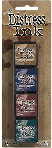 Ranger Tim Holtz Mini Distress Ink Kit 12, Plastic Multicolour 10 x 2,5 x 1,3 cm