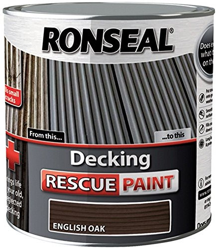 Ronseal RSLDRPEO5L 5 Litre Decking Rescue Paint - English Oak