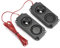 Altoparlante Fai Da Te 5W 8Ohm Nero Abs - Bassi Pesanti Portatili Per Cavità Audio 40Mm Doppio Altoparlante Magnetico Per Monitor Tv