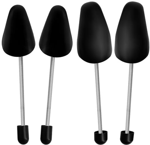 KVBUCC 2 Pairs of Adjustable Shoe Trees, Men's & Women's, Black