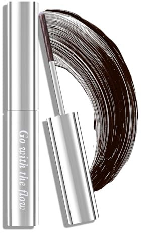 Prreal Metal Rod Mascara, Long Lasting Non-Clumping Flake Proof, Smudge Proof With Bristle Less Wand - 02 Brown