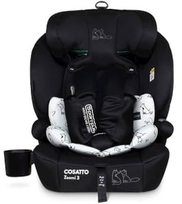 Cosatto Zoomi 3 i-Size ISOFIX Car Seat | 15 Months-12 Years | 10-Position Headrest, Side Impact Protection, 5-Point Harness, Washable Liner & R129 Tested - Forward Facing for Group 123 (Foxed)