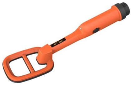 Ptdfjspt Detector de Metales de Buceo Portátil GT120, Sonda de Puntero de Precisión, Resistente Al Agua, Bobina de Búsqueda de 4,2 Pulgadas, Color Naranja