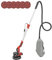 Trockenbauschleifer, 1250W Wandschleifer mit Absaugung LED-Licht und Schleifpapier, 800-1800RPM Deckenschleifer, Faltbarem Griff für Polieren, Glätten, Finishing Spachtel, Beschichtungen (Rot)
