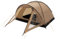 ECD Germany Campingzelt für 3 Personen 210x180x120 cm Khaki/Beige-Grau, Familienzelt leicht, wasserdicht & winddicht, Kuppelzelt mit verschließbarem Vorraum, Iglu-Zelt mit Lüftungshutzen & Moskitonetz