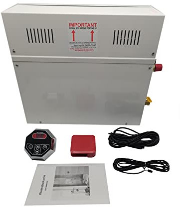 Vaporizador de Sauna, 1 2kw Uso de vapor Generador de ducha de vapor Generador de vapor Generador de vapor Sauna Sauna seca horno de vapor de vapor húmedo controlador digital