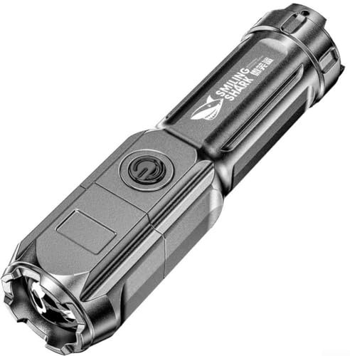 Torcia elettrica ricaricabile ad alta potenza con modalità multiple e area di irradiazione eccezionale per la sicurezza