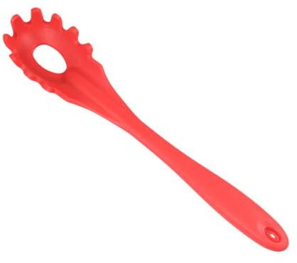 MOLUCKFU Cucchiaio Resistente e Delicato sulla Superficie delle Pentole in Silicone Alimentare per Spaghetti per Uso Domestico Adatto alla Cucina di Casa