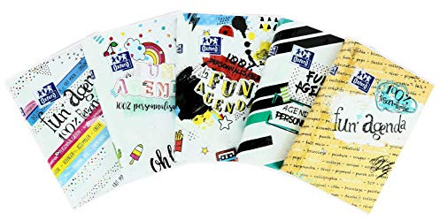 OXFORD 100735999 Fun'Agenda Daglig skoldagbok 2019-2020 1 dag per sida 352 sidor 12 x 18